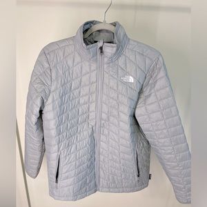 The North Face Thermoball Puffer Jacket - Silver Grey - Youth XL / Adult S
